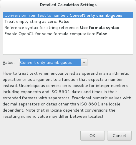 User selectable text conversion models in LibreOffice 4.3